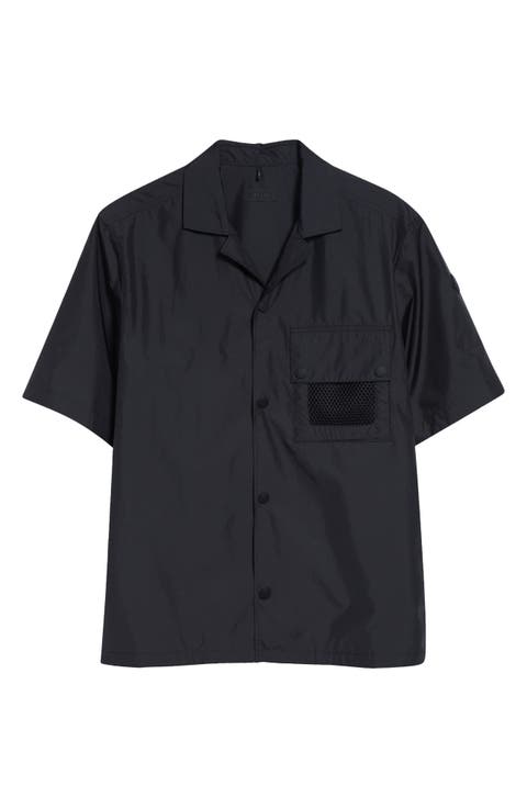 Mesh Pocket Short Sleeve Ripstop Snap Shirt