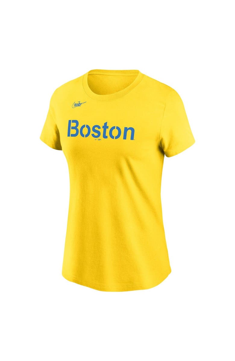 Nike Women's Nike David Ortiz Gold Boston Red Sox City Connect Name & Number T-Shirt, Alternate, color, 