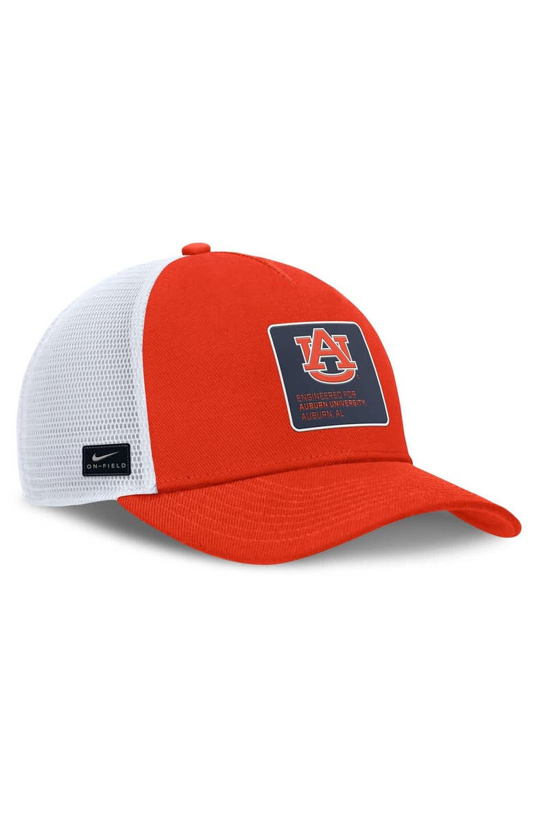 Nike Men's Nike  Orange Auburn Tigers 2025 On-Field Rise Engineered Dri-FIT Trucker Adjustable Hat, Alternate, color, 