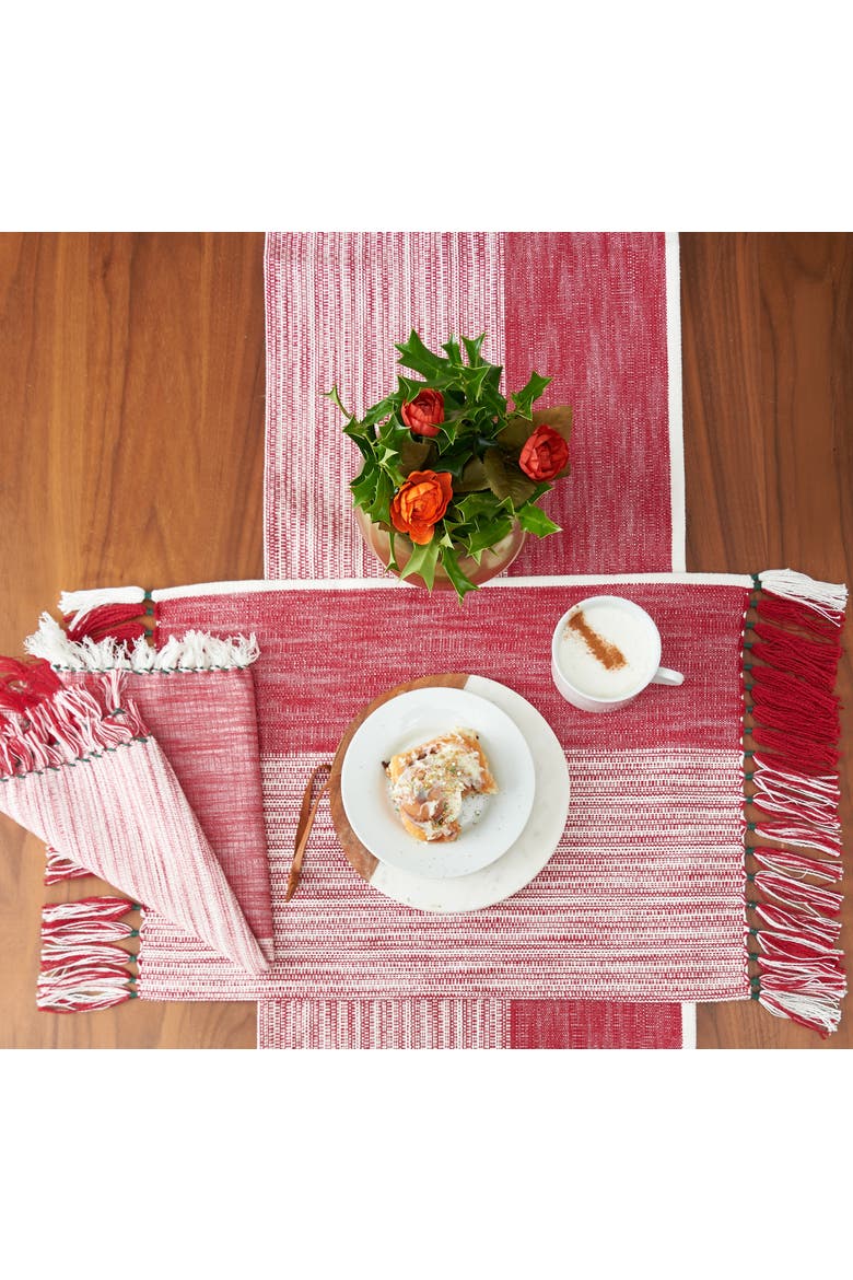 Kerbey Ruby Table Runner 13" x 72", Alternate, color, Red
