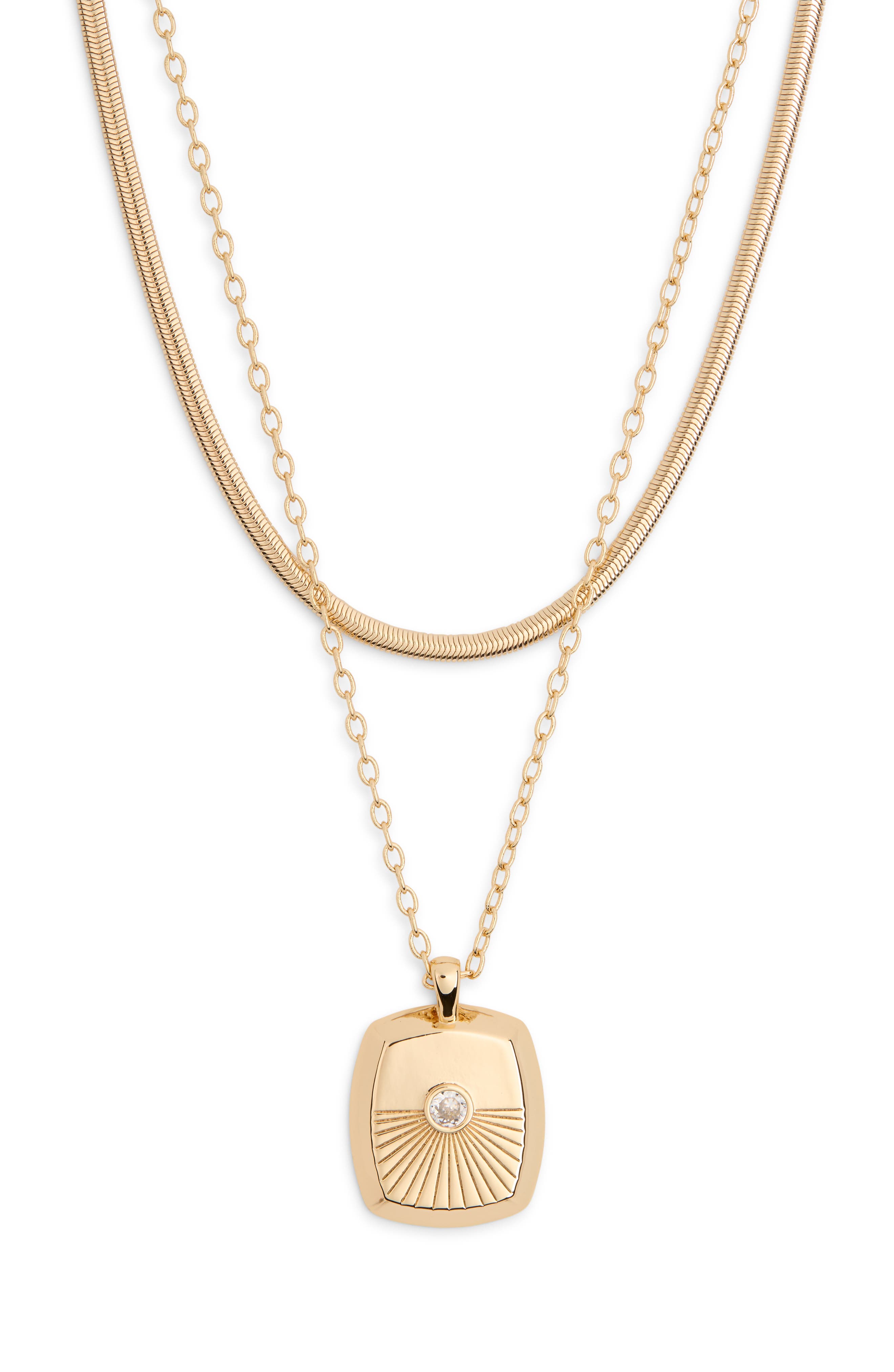 Ettika Keepsake Pendant Layered Necklace
