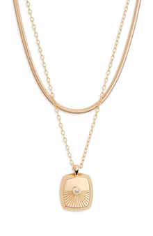 Keepsake Pendant Layered Necklace