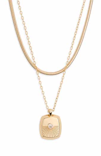 Keepsake Pendant Layered Necklace