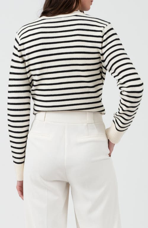 BLU PEPPER BLU PEPPER STRIPE V-NECK CARDIGAN