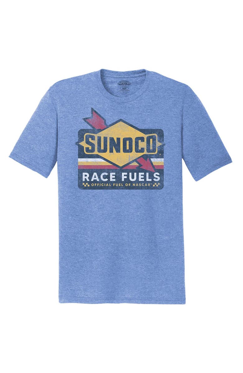 NASCAR Men's NASCAR  Heather Blue Sunoco Tri-Blend T-Shirt, Alternate, color, Heather Blue