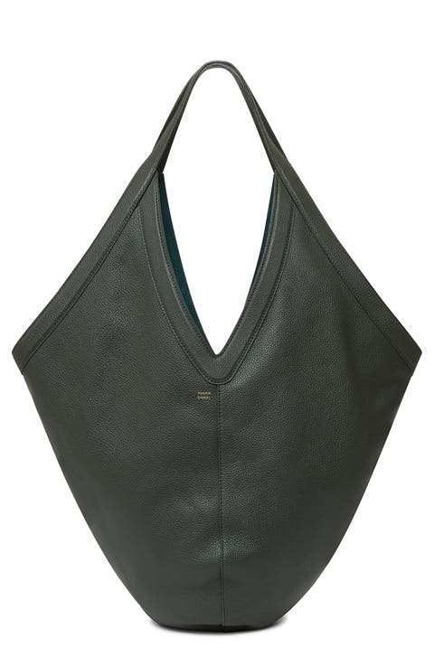 Soft M Leather Hobo Bag