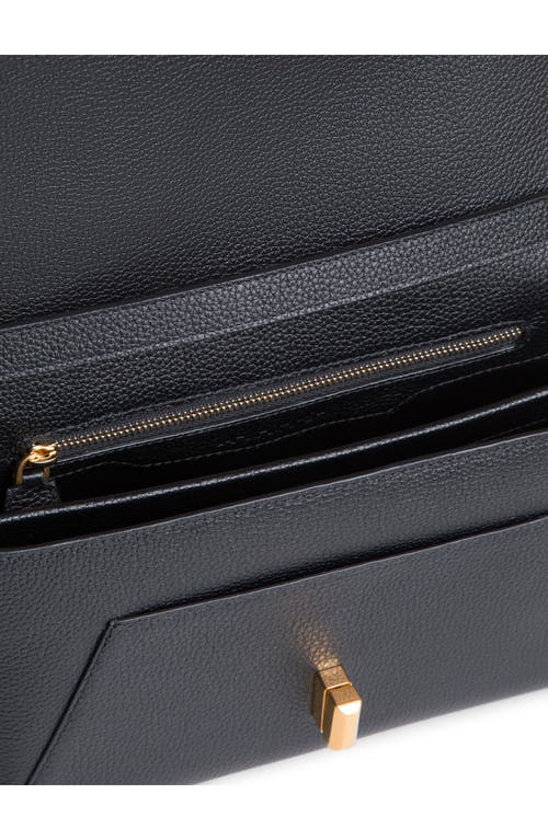 Akris Small Anouk Two-tone Leather Crossbody Bag In 119 Ecru/black