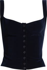 Bella Venice Julie Velveteen Corset Top