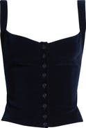 Bella Venice Julie Velveteen Corset Top