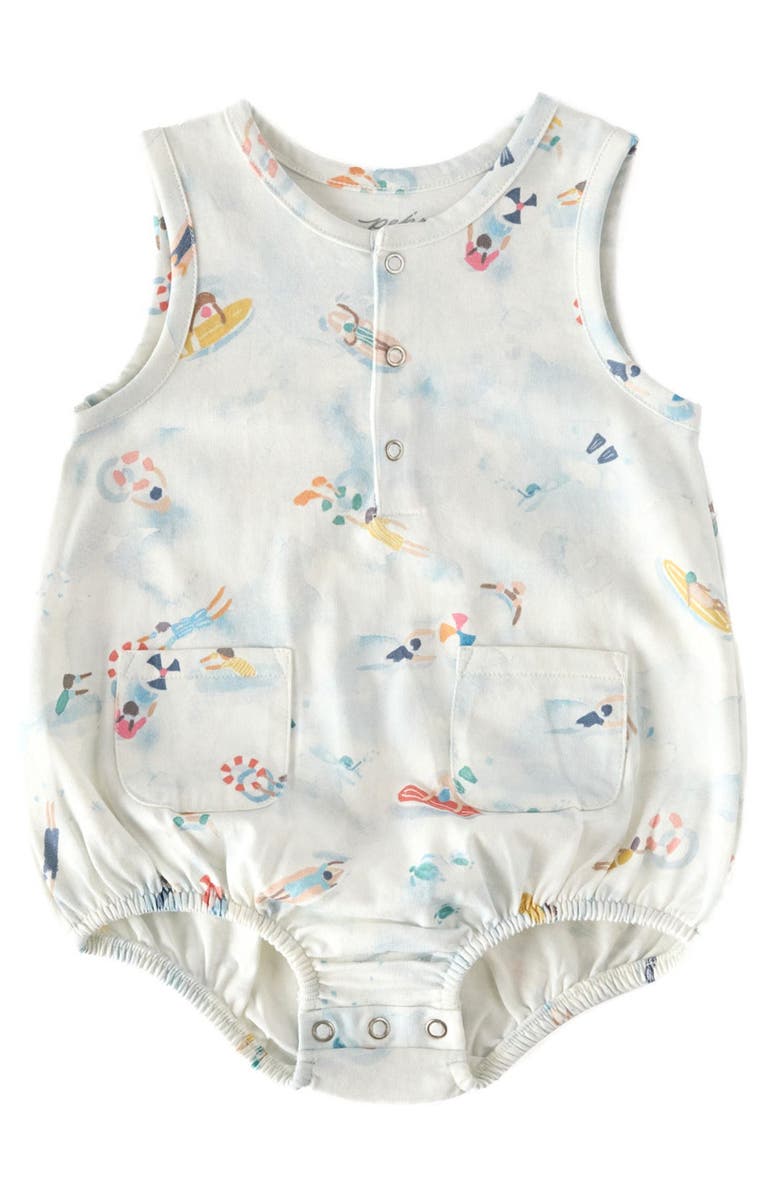 Pehr Sleeveless Organic Cotton Bodysuit, Main, color, 