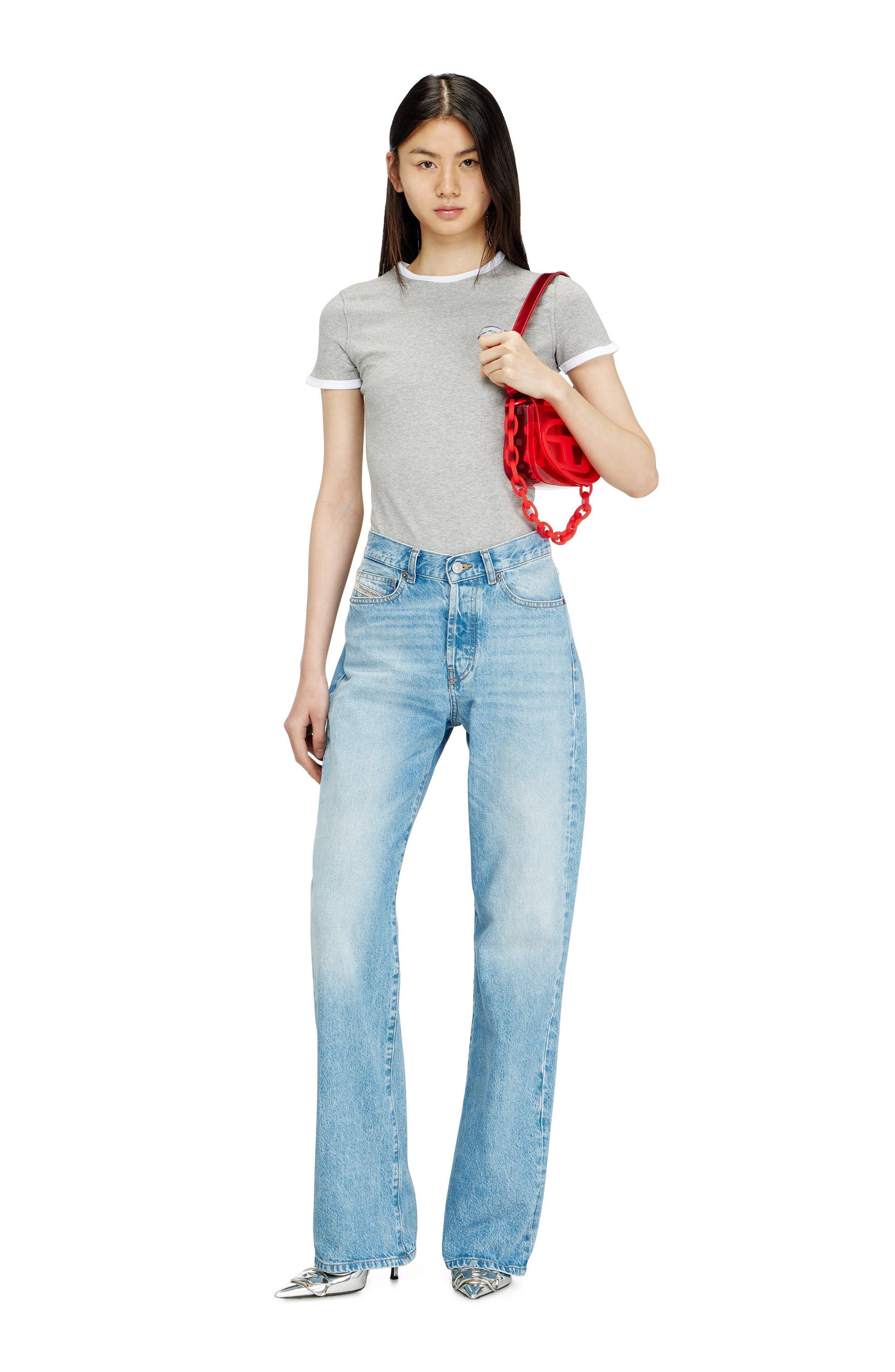 DIESEL<sup>®</sup> 1DR-Iconic Transparent TPU Shoulder Bag, Alternate, color, Red