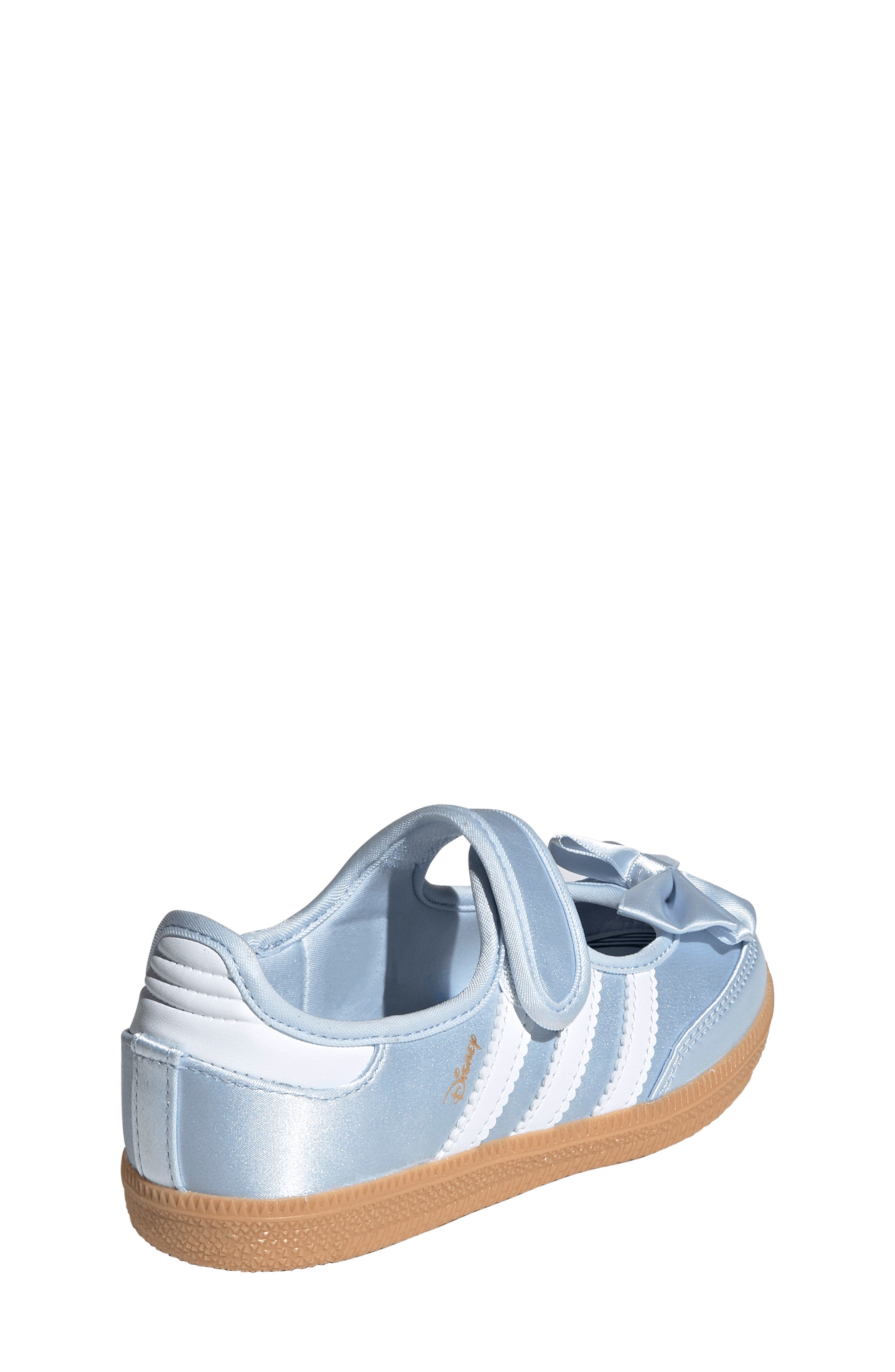 adidas x Disney Alice in Wonderland Samba Jane Sneaker, Alternate, color, Crystal Sky/ White/ Gum