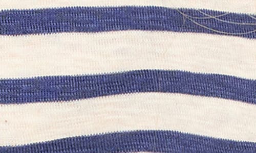 Nzt By Nic+zoe Snap Front Striped Cardigan In Blue Multi