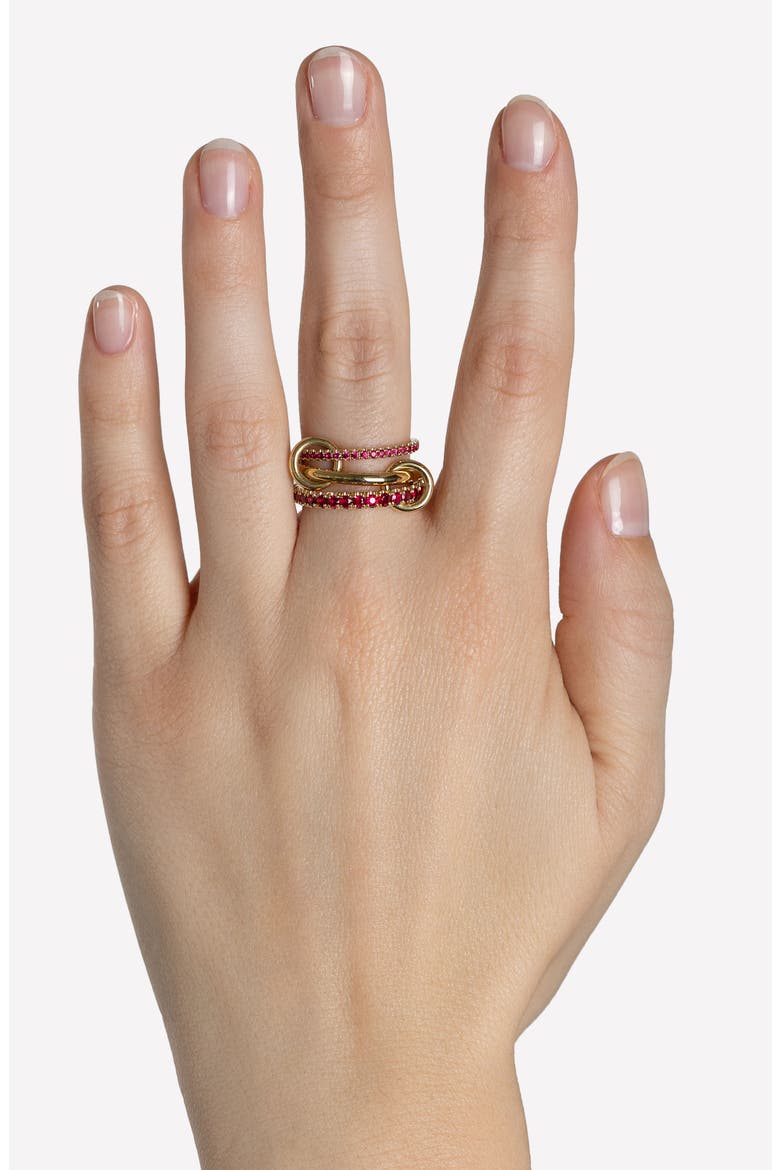 Norah 18k Gold Ruby Ring, Alternate, color, YELLOW GOLD