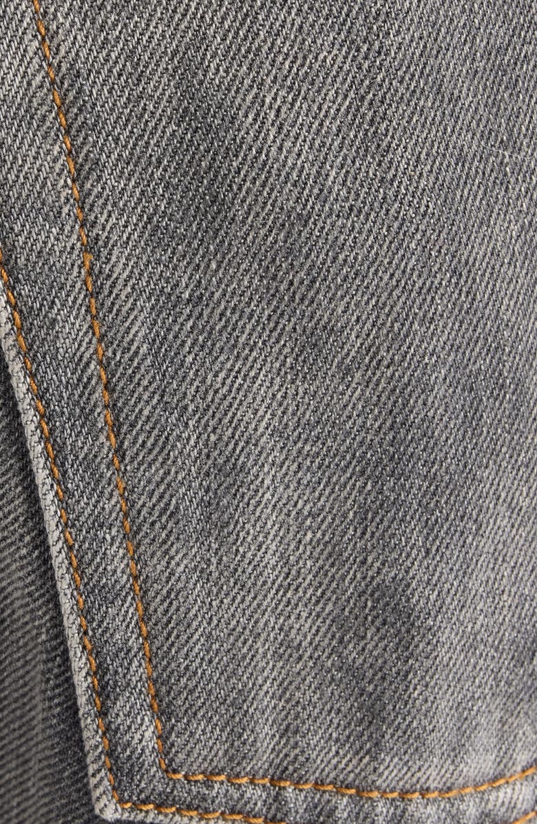 Acne Studios 2006 Black Trafa Paint Splatter Baggy Wide Leg Jeans, Alternate, color, Black