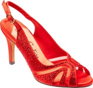 LADY COUTURE Rhinstone Slingback Sandal
