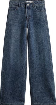 Tractr Kids' Raindrop Wide Leg Jeans