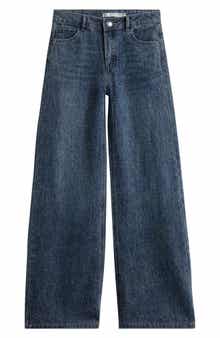 Tractr Kids' Raindrop Wide Leg Jeans