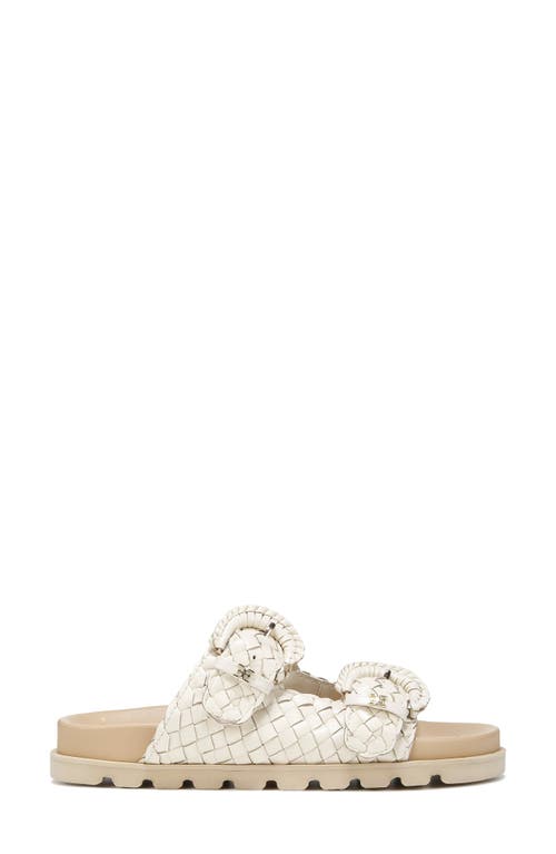 Shop Sam Edelman Tiffanie Woven Two-strap Sandal In Modern Ivory