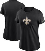 Nike Women's Nike Black New Orleans Saints Logo Essential T-Shirt