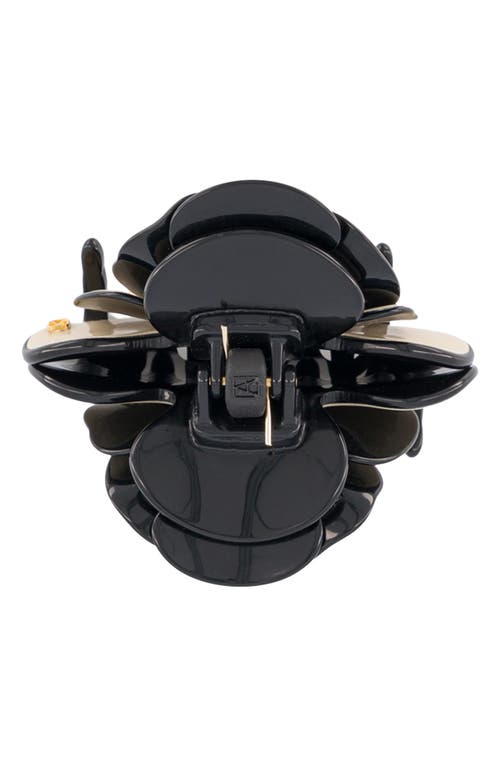Alexandre De Paris Crystal Flower Claw Clip In Multi