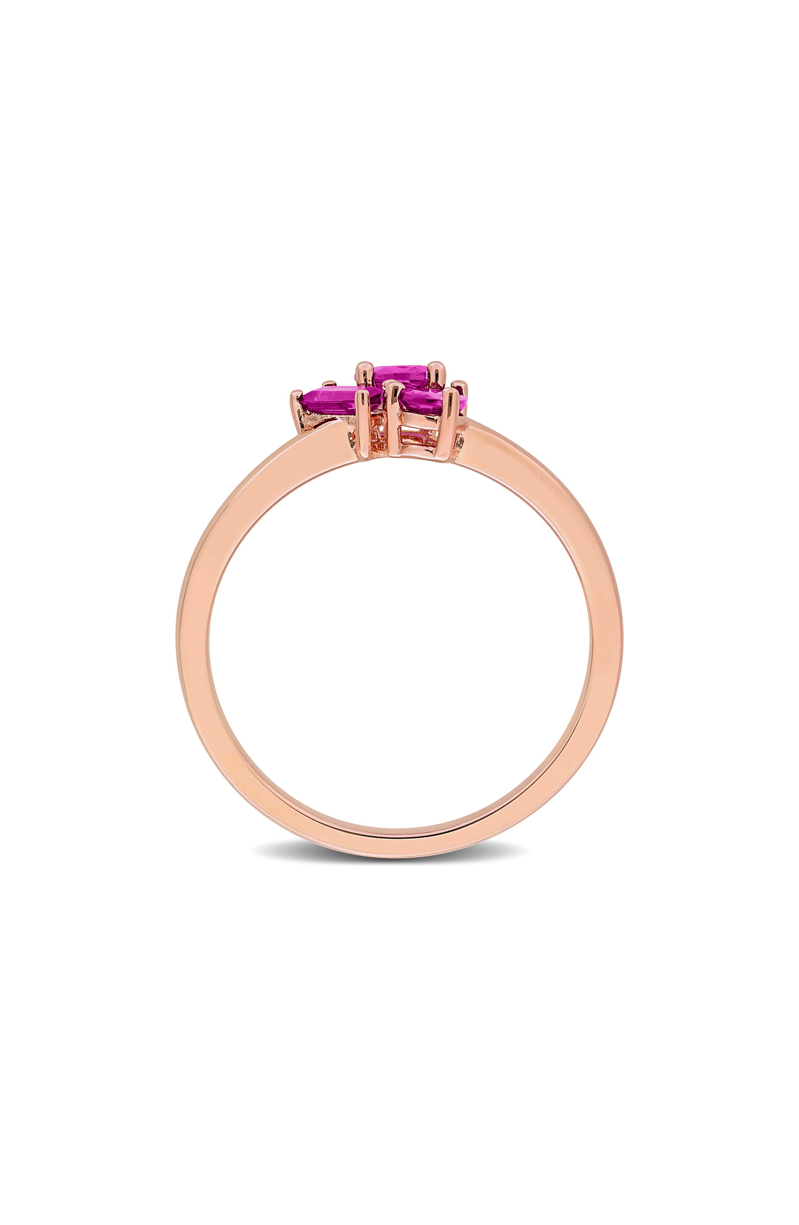DELMAR Multiple Cut Rhodolite Cluster Ring | Nordstromrack