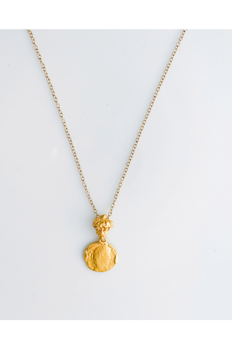Royale Marinero Coin Drop Necklace, Alternate, color, 18K Gold Vermeil