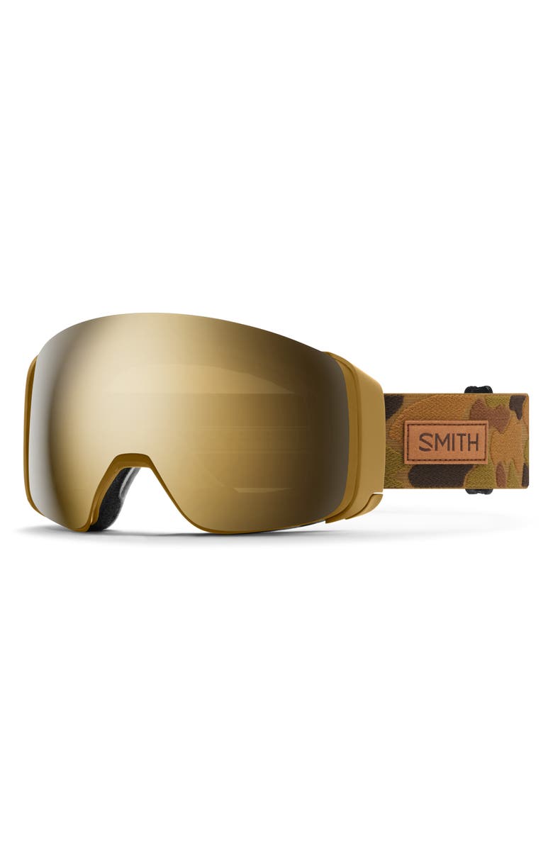 Smith 4D MAG<sup
™</sup
 155mm Special Fit Snow Goggles, Main, color, Bandit/ Chromapop Sun Platinum