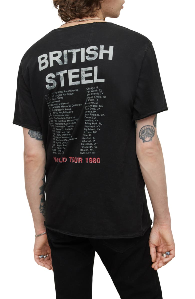 John Varvatos Cotton Graphic Tee, Alternate, color, 