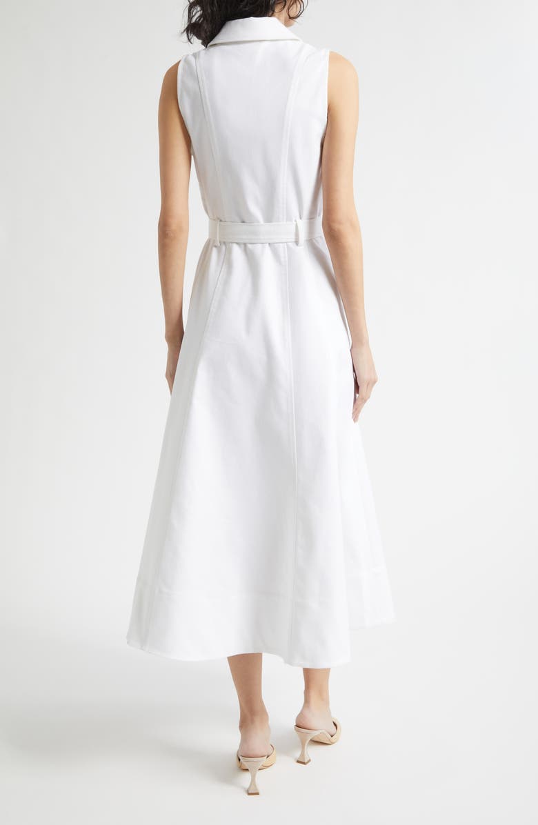 Cinq à Sept Lenessa White Denim Dress, Alternate, color,