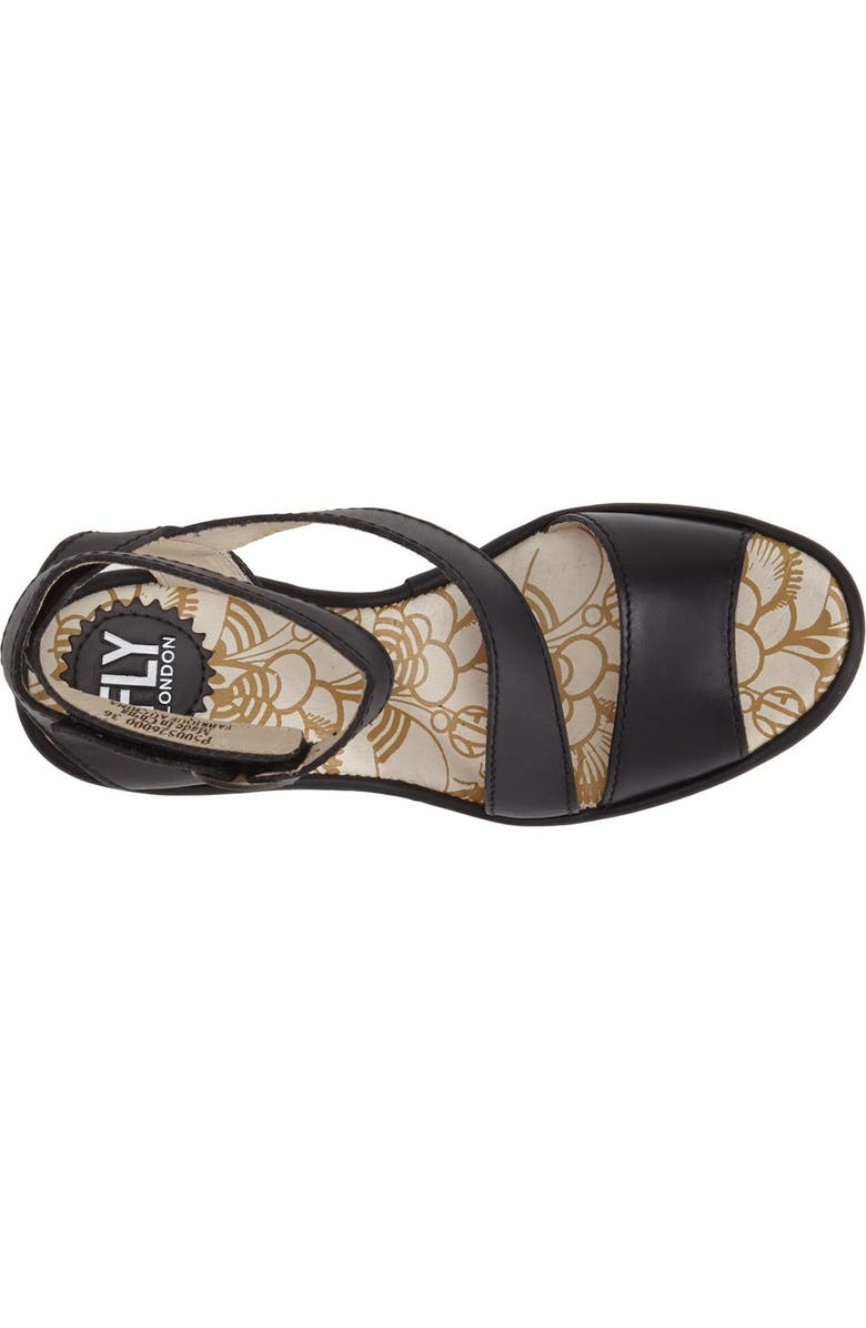 Fly London 'Yesk' Ankle Strap Wedge Sandal, Alternate, color,