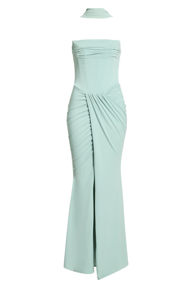 Portia Strapless Cocktail Dress, Alternate, color, JADE