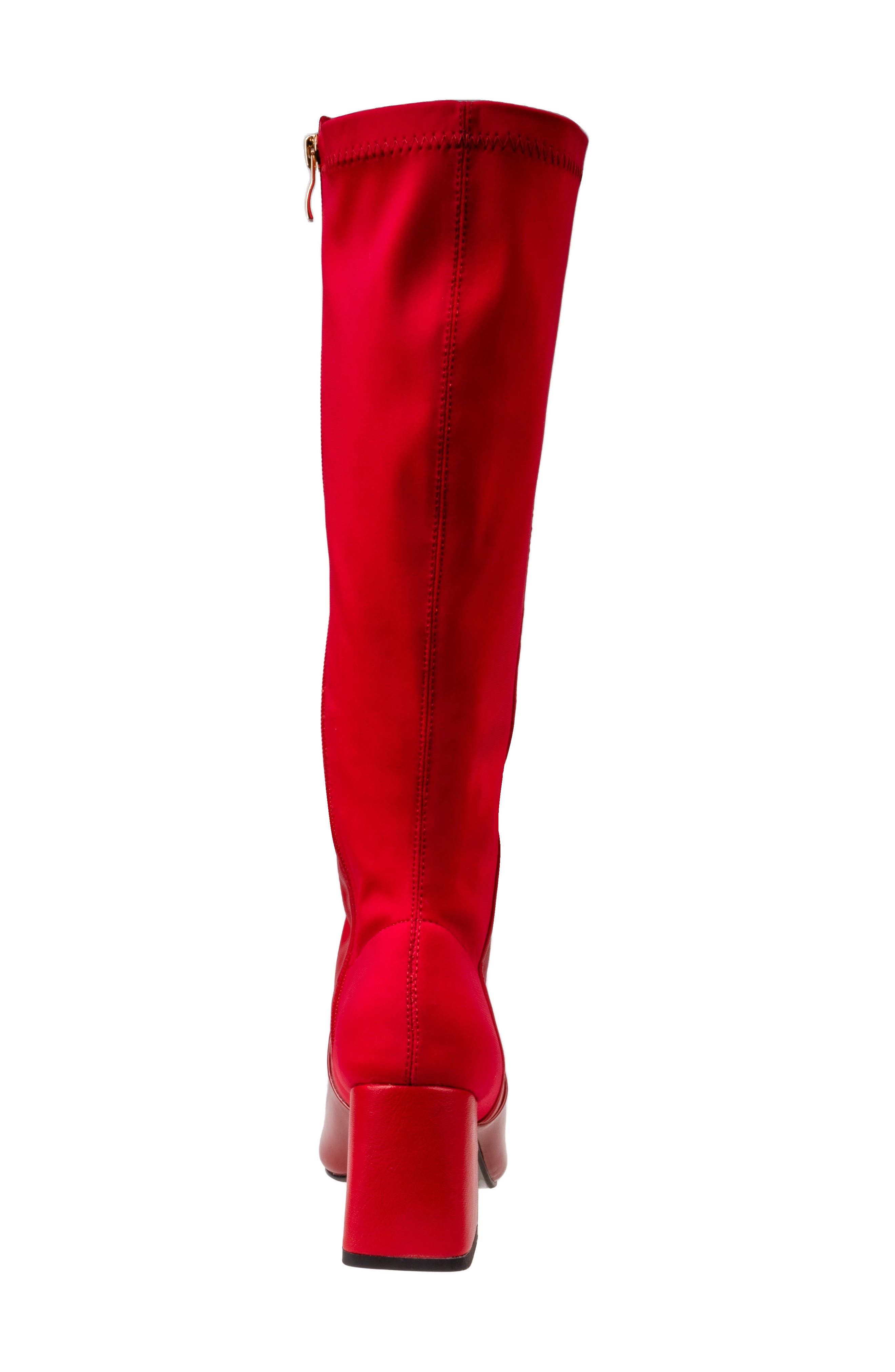 NINETY UNION Lexington Knee High Boot, Alternate, color, Red
