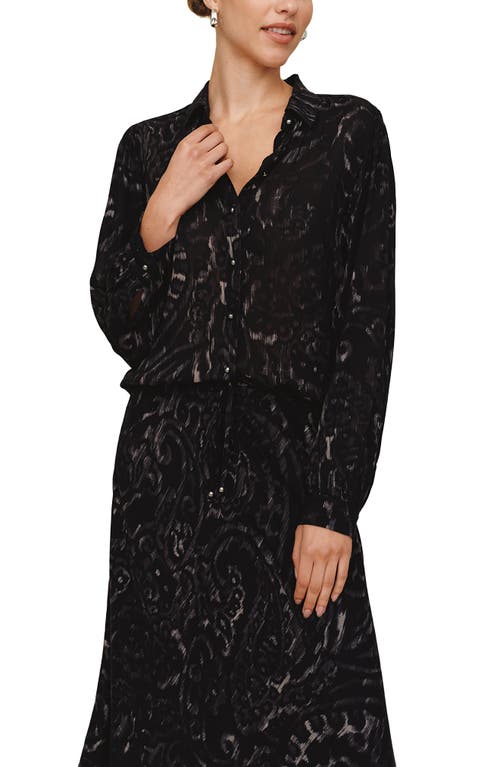 Bella Dahl Fitted Button-up Shirt In Black