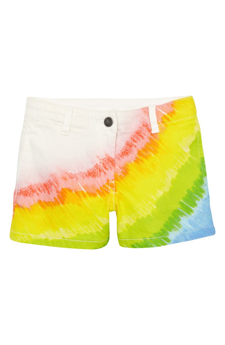 Stella McCartney Kids Kids' Rainbow Denim Shorts, Main, color, 