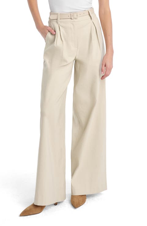 The Miranda Wide Leg Linen Blend Pants