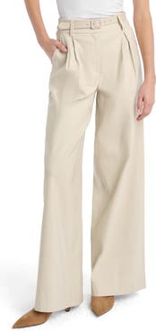 Favorite Daughter The Miranda Wide Leg Linen Blend Pants