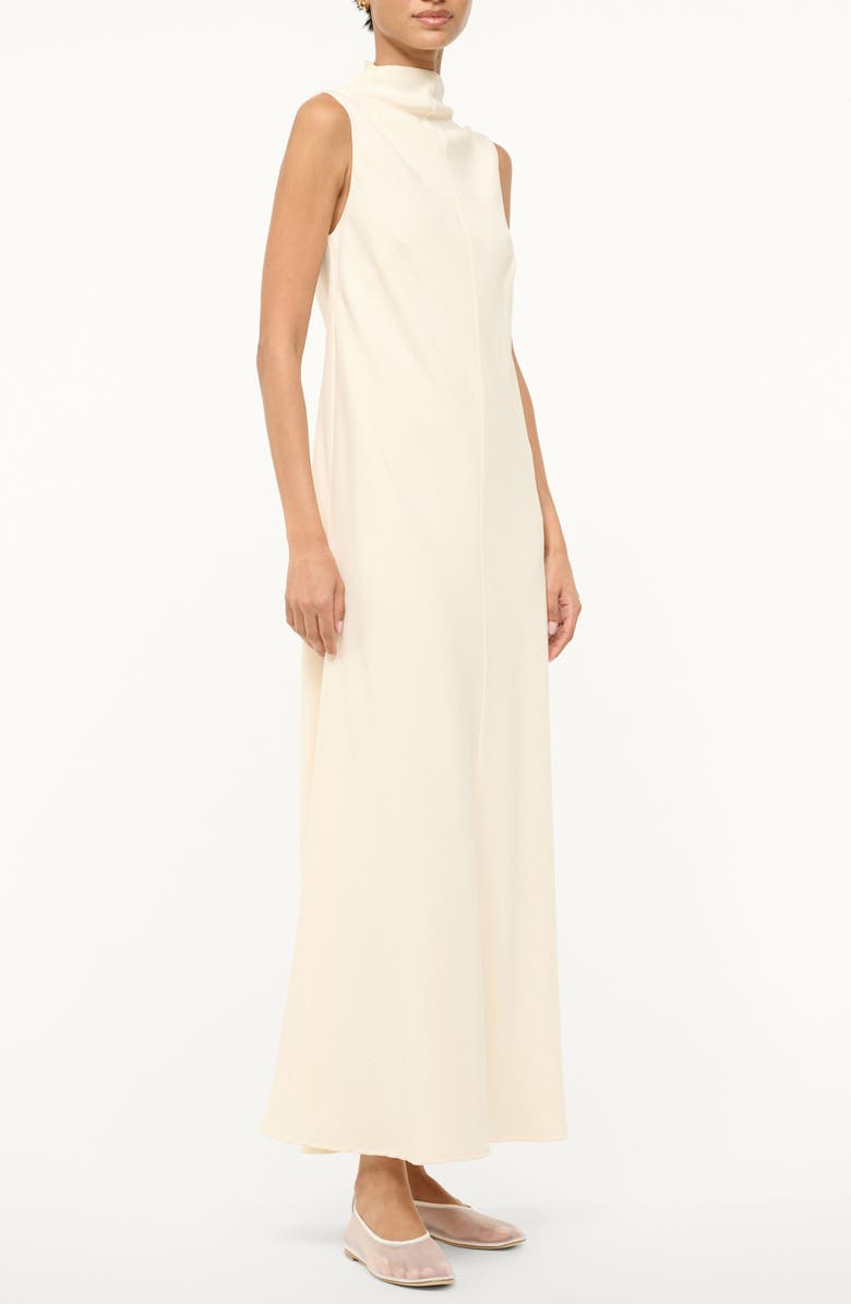 STAUD Araya Sleeveless Mock Neck Dress, Alternate, color, 