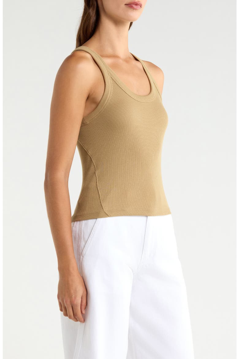 The Essential Rib Tank, Alternate, color, TOFFEE