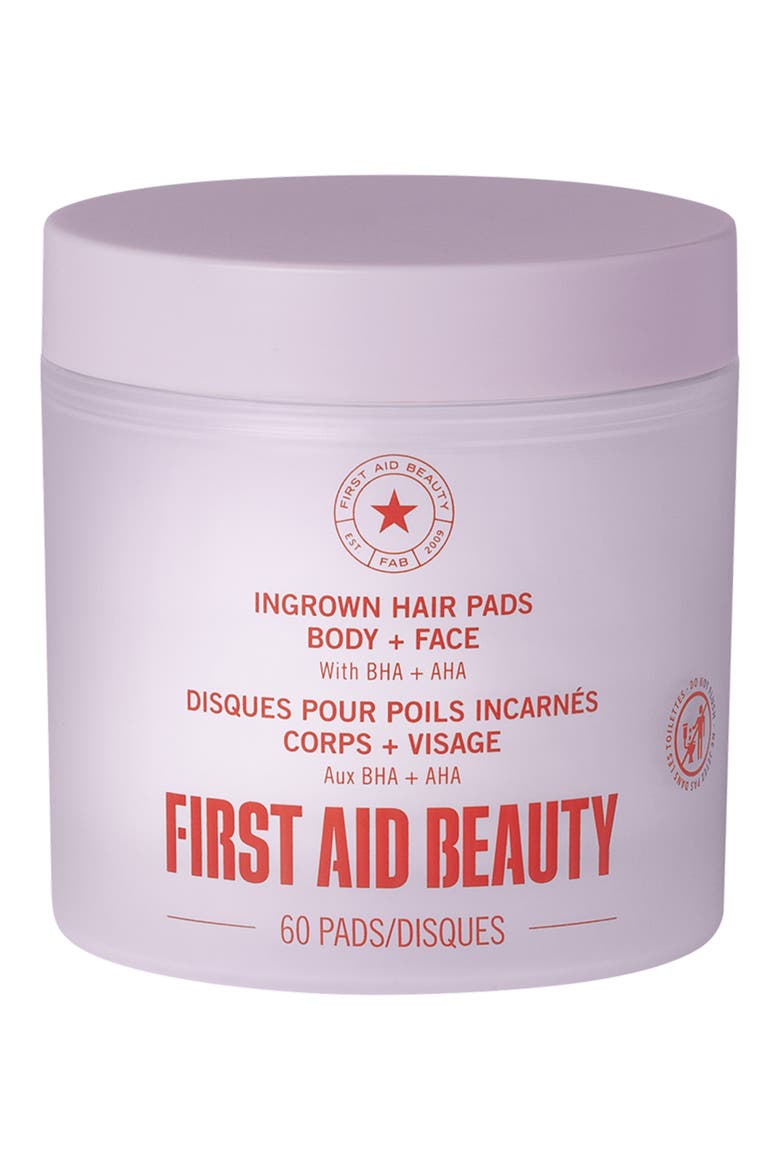 Ingrown Hair Pads Body & Face With BHA & AHA, Main, color, NO COLOR