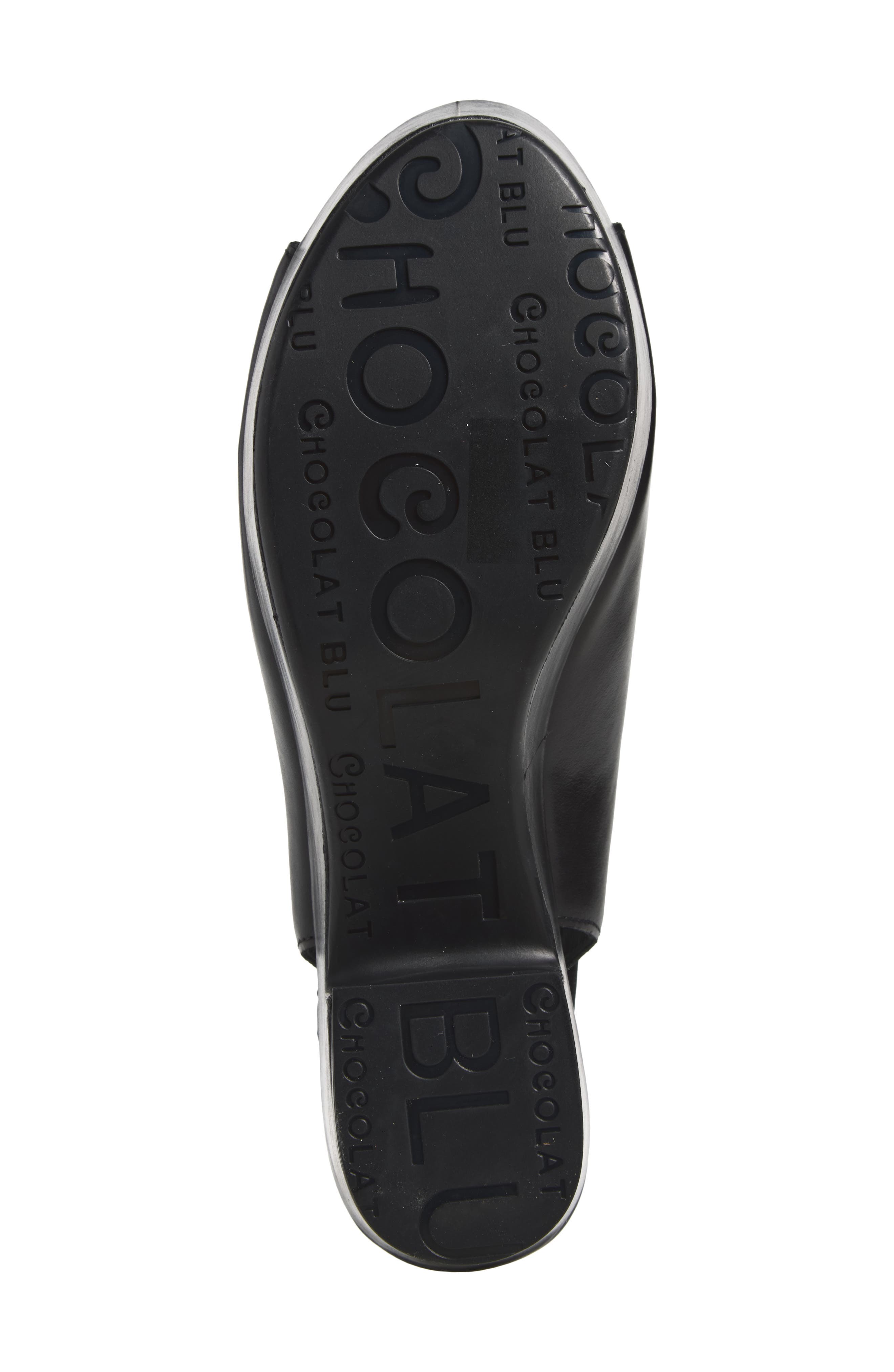 Gael Slingback Peep Toe Platform Sandal, Alternate, color, BLACK LEATHER
