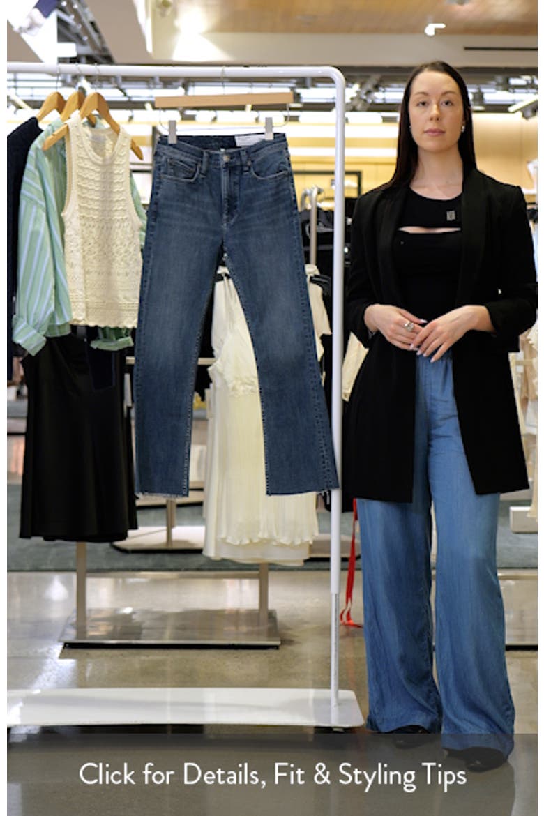Flexi Peyton Raw Hem Crop Bootcut Jeans video