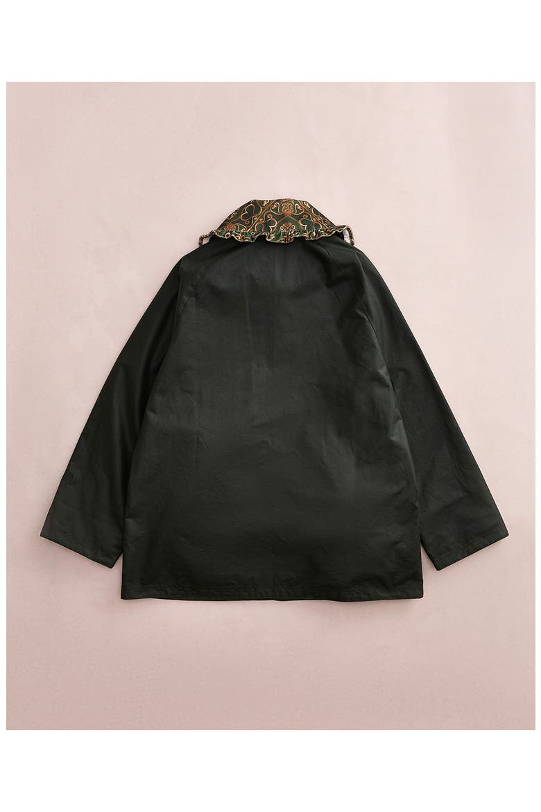 x FARM Rio Maria-Clara Waxed Jacket, Alternate, color, FERN/GREEN HEART PRI