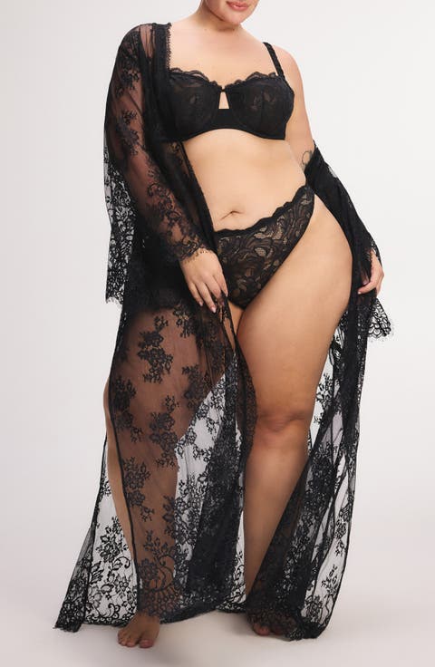 Lace Flow Maxi Robe (Regular & Plus)