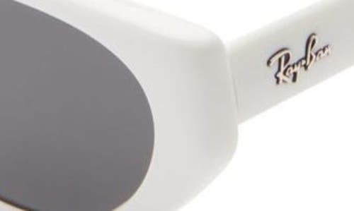 Ray Ban Ray-ban 55mm Pillow Sunglasses In White