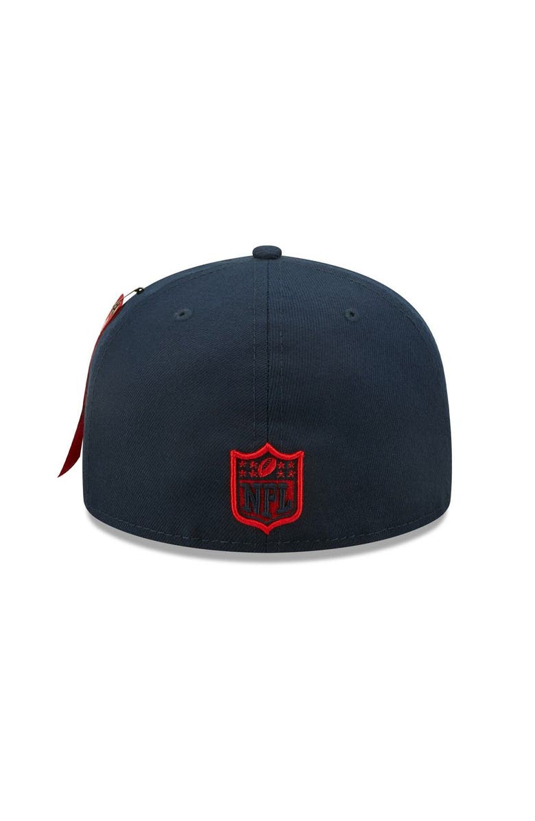 New Era x Alpha Industries Men's New Era x Alpha Industries Navy New England Patriots Alpha 59FIFTY Fitted Hat, Alternate, color, 
