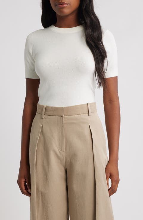 Short Sleeve Sweater (Regular & Plus)