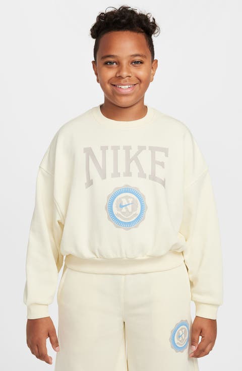 Kids' Sportswear Club Boxy Sweatshirt (Big Kid)