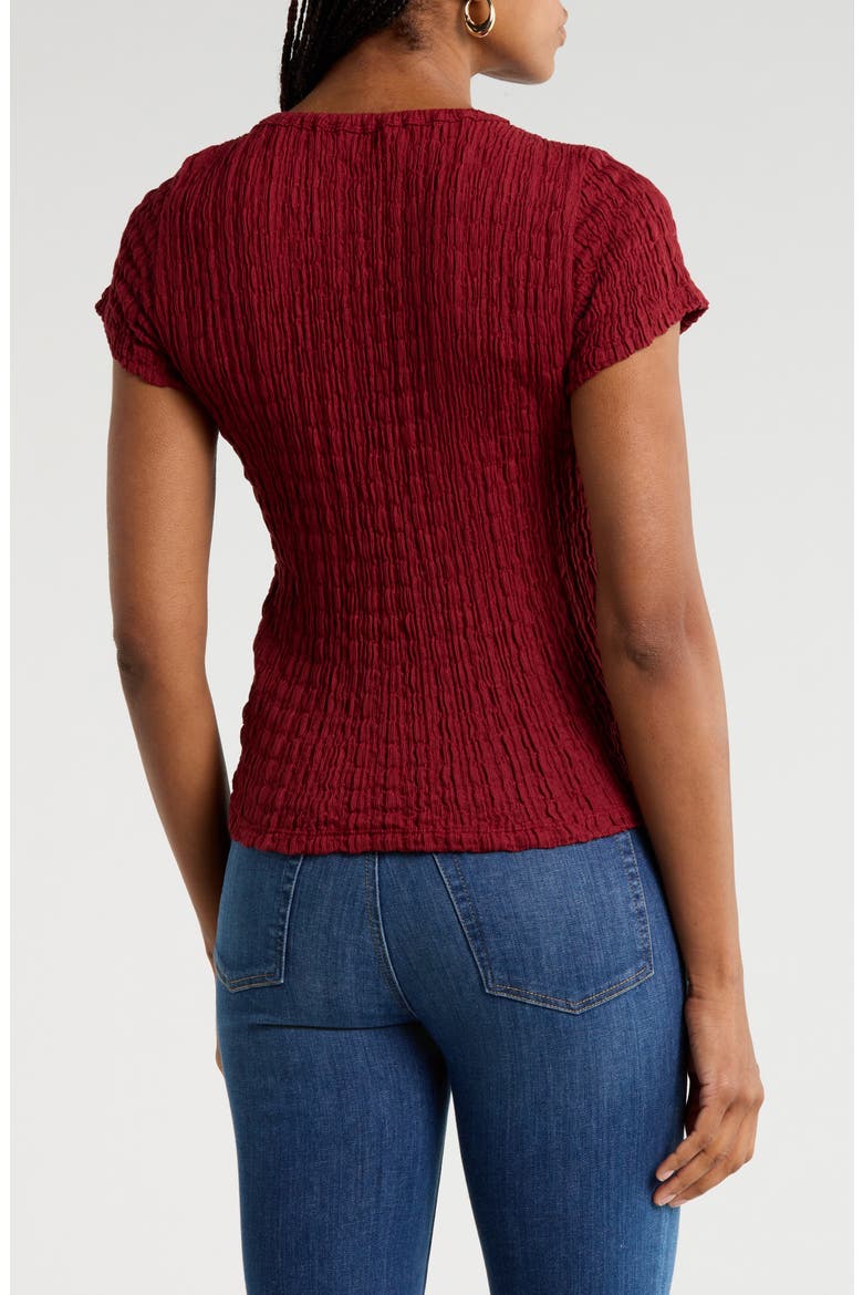 The Mesh Lace Baby Tee, Alternate, color, MAROON