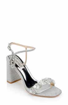 BADGLEY MISCHKA Tanisha Crystal Ankle Strap Sandal